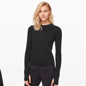 Lululemon Rest Less Black Long Sleeve Women's Top 8